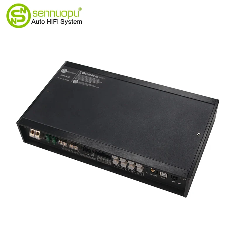 8-channel mobil penguat audio dengan 10-channel DSP