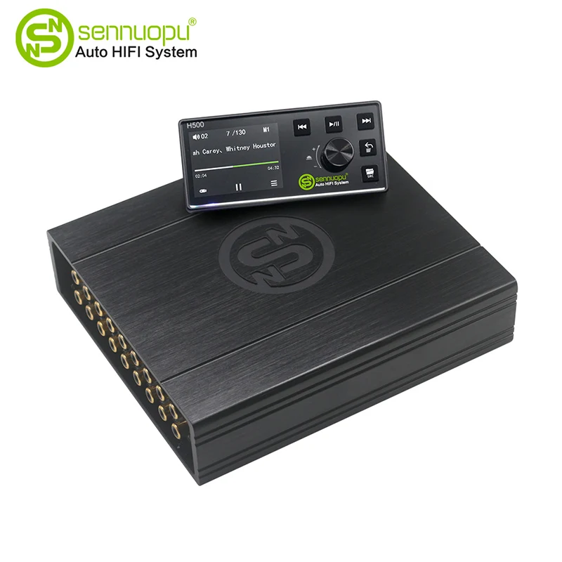 Audio Mobil 8*30W Amplifier dengan 12ch DSP