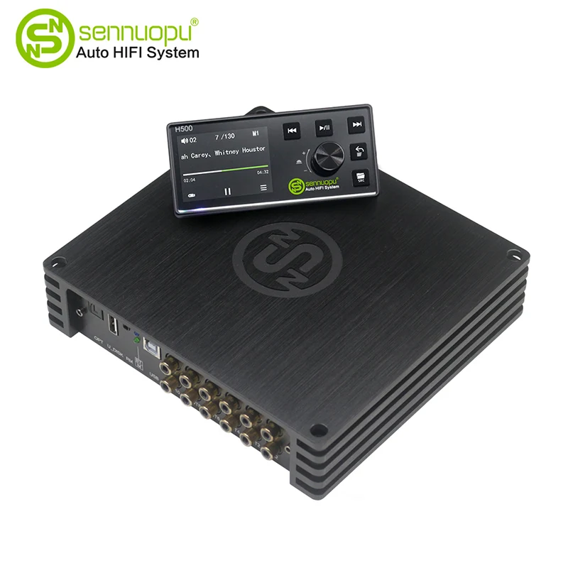 Audio Mobil 8*50W DSP Amplifier dengan 10ch